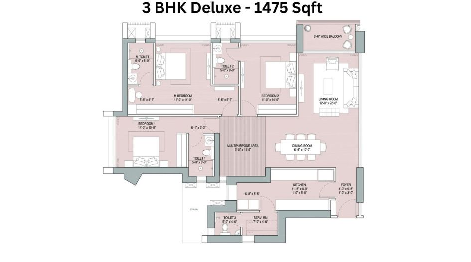 Oberoi-Garden-City-Floor-Plan-3 BHK-1475 Sqft